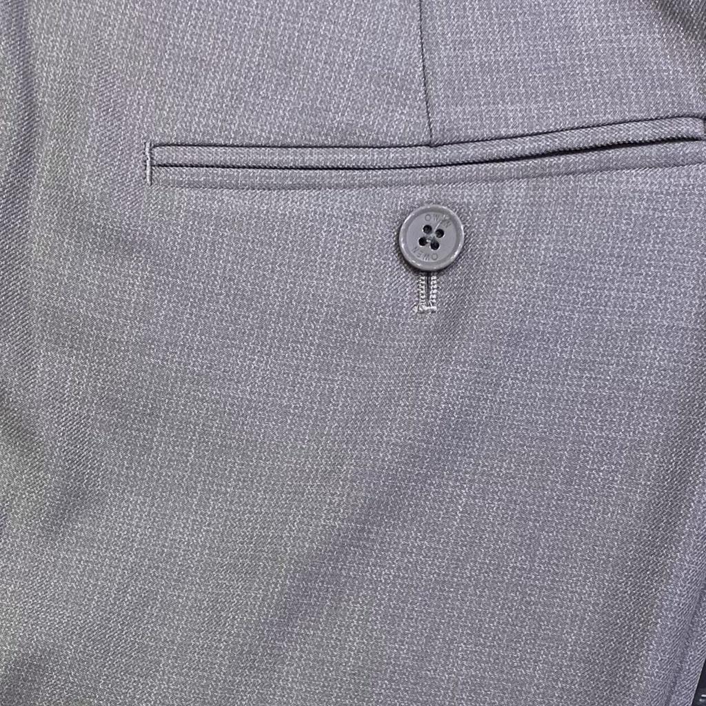 OWEN - Quần âu nam SLIMFIT màu BE XÁM in chìm chất nano co dãn nhẹ - Quần tây nam 23490