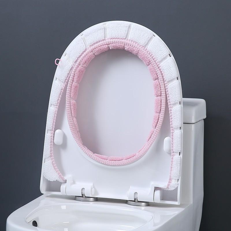 GIÁ HỦY DIỆT Miếng đệm lót bồn cầu hình tròn bằng nỉ chống lạnh chống thấm nước tiện dụng 88205