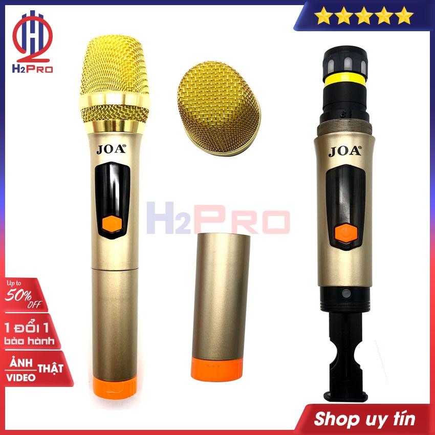 Micro Karaoke Không Dây, Micro Không Dây Cho Loa Kéo JOA Cao Cấp, Hút Mic, Hát Hay, Giảm Hú (Tặng Bộ Quà 90K)-H2Pro Tech-Hàng chính hãng