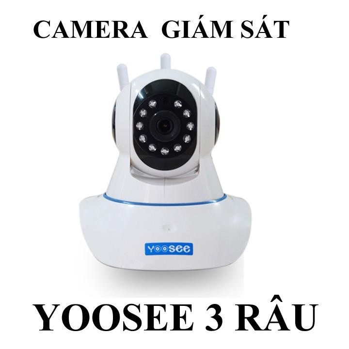 Camera IP Wifi trong nhà đàm thoại 2 chiều Yoosee 3 Anten Full 1080P + Tặng thẻ nhớ 32G - Hàng nhập khẩu