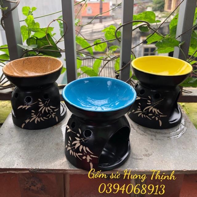 Bếp đốt tinh dầu , xả chanh , bồ kết ... tặng 1 nến