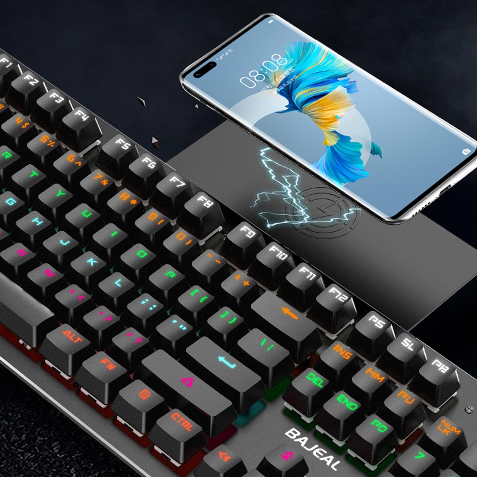 Wired Gaming Mechanical Keyboard  104 Key White