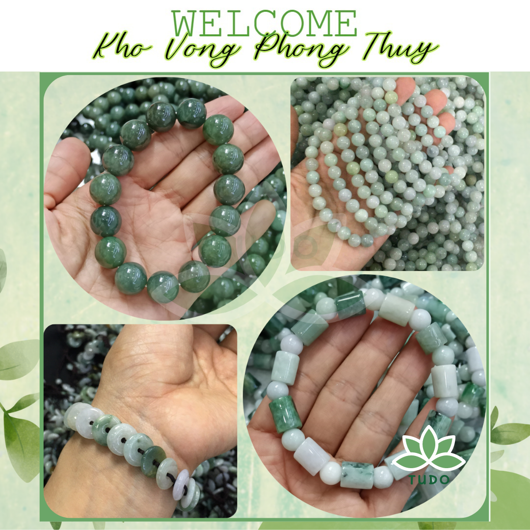 Vòng phong thủy TUDO cẩm thạch nữ