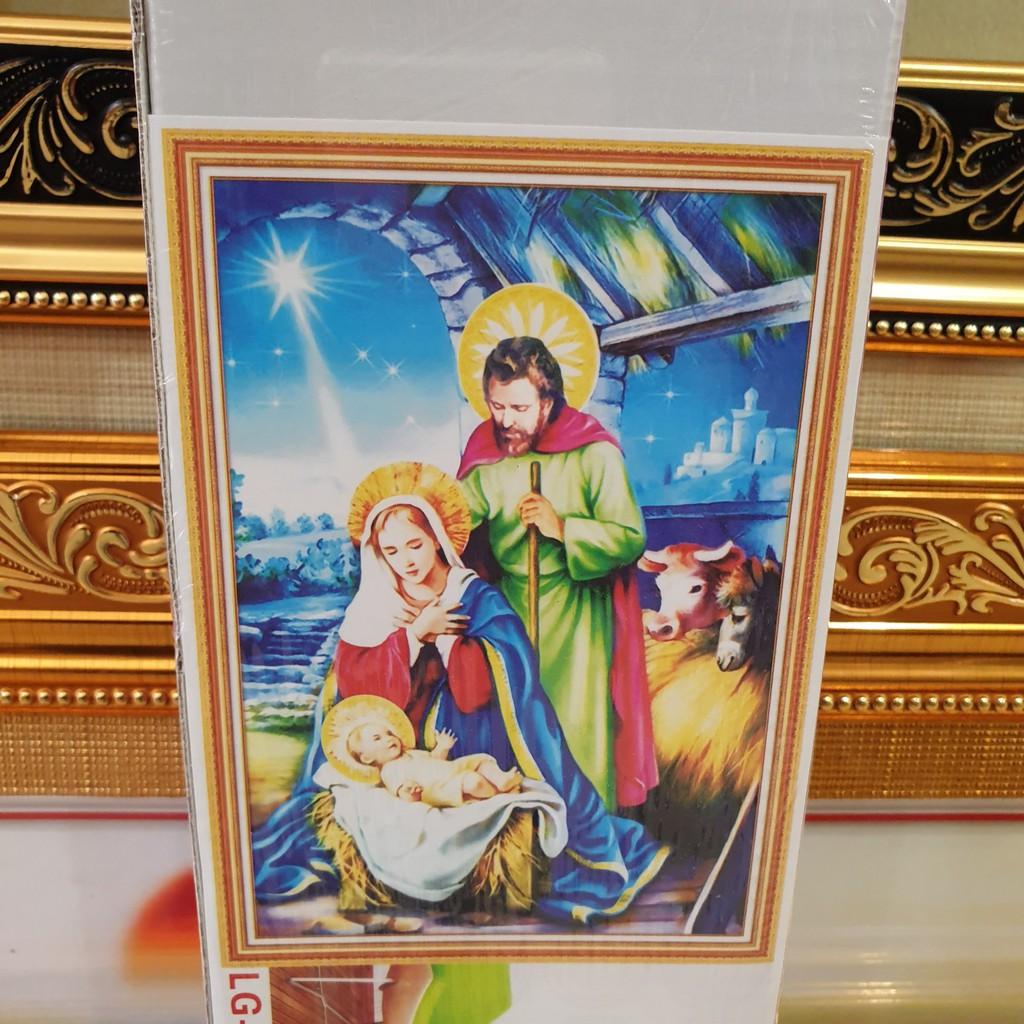 Tranh Đính Đá GIA ĐÌNH CHÚA . Kích Thước: 70cm x 50cm