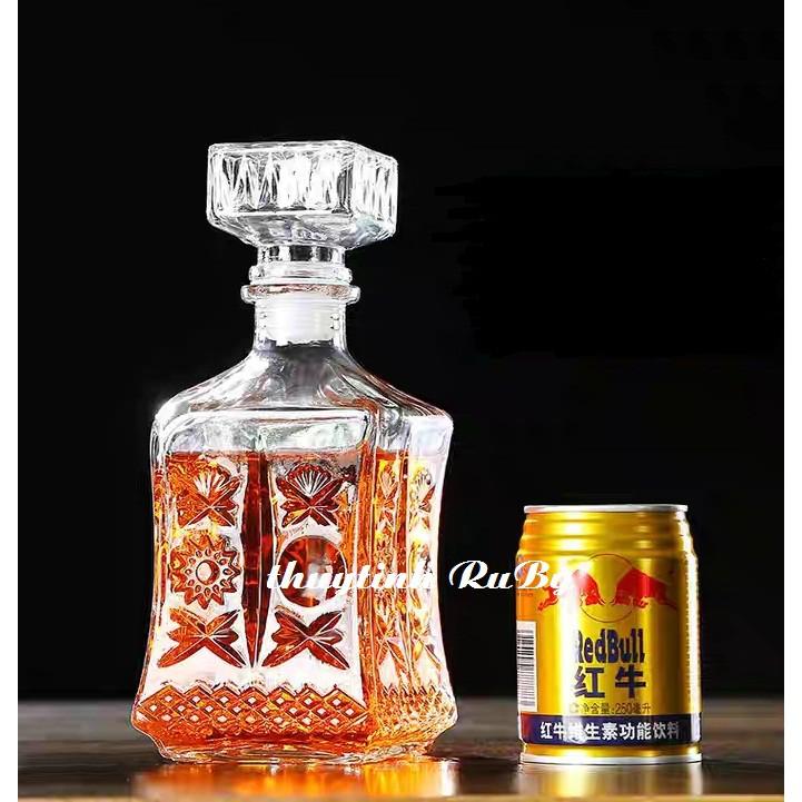 Combo 5 chai rượu thủy tinh, bình ngâm rượu kiểu đẹp 750ml - 1000ml