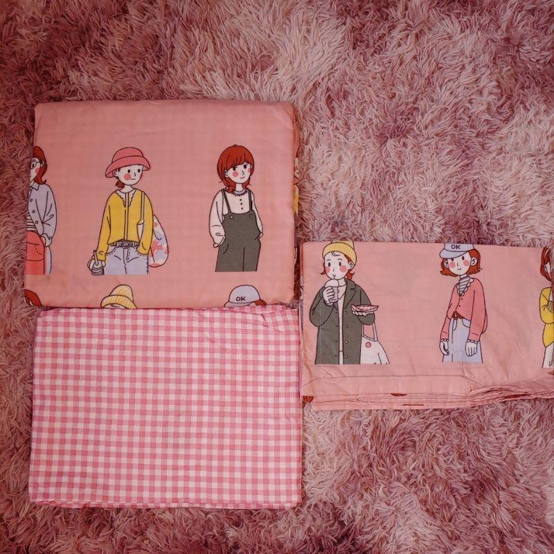 Bộ chăn ga Cotton Poly Hoa Nhí - Hàng nhập khẩu
