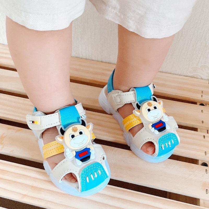 Giày tập đi cho bé dép quai hậu trẻ em sandal chống trơn vấp 0-3 tuổi kiểu dáng Hàn Quốc