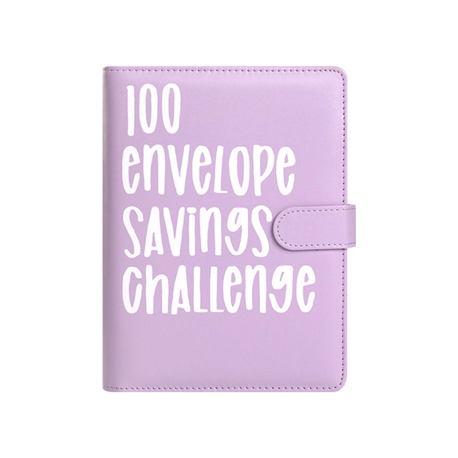 Envelope Challenge Binder, Creative Money Organizer Savings Challenges Binder for Budgeting