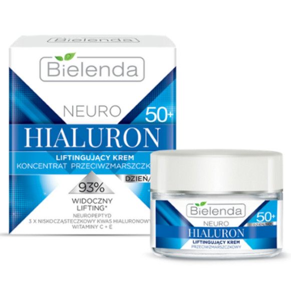 Kem dưỡng ẩm sáng da Bielenda Neuro Hyaluron Moisturizing Anti Wrinkle Cream Concentrate 50+ Day Night - 50ml