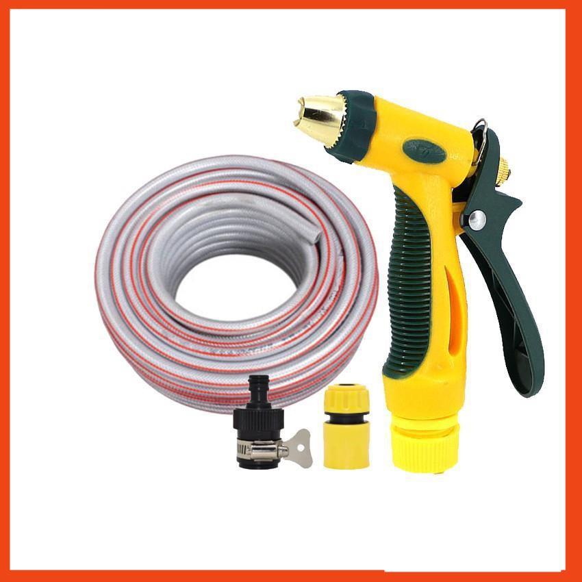 Bộ dây vòi xịt nước rửa xe,tưới cây tăng áp 3 lần 7-10m 206317