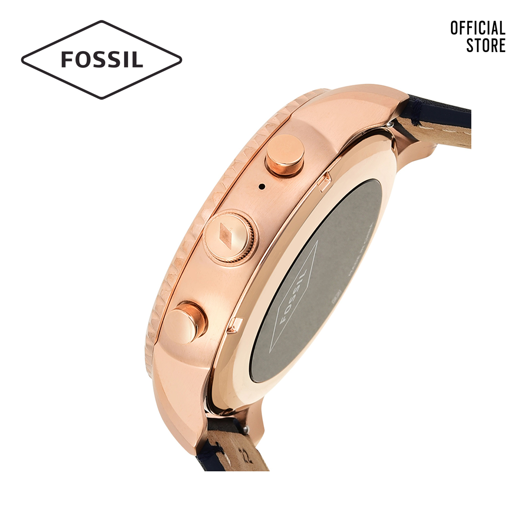 Đồng hồ nam Fossil Gen 3 Smartwatch Explorist dây da FTW4002 - màu navy