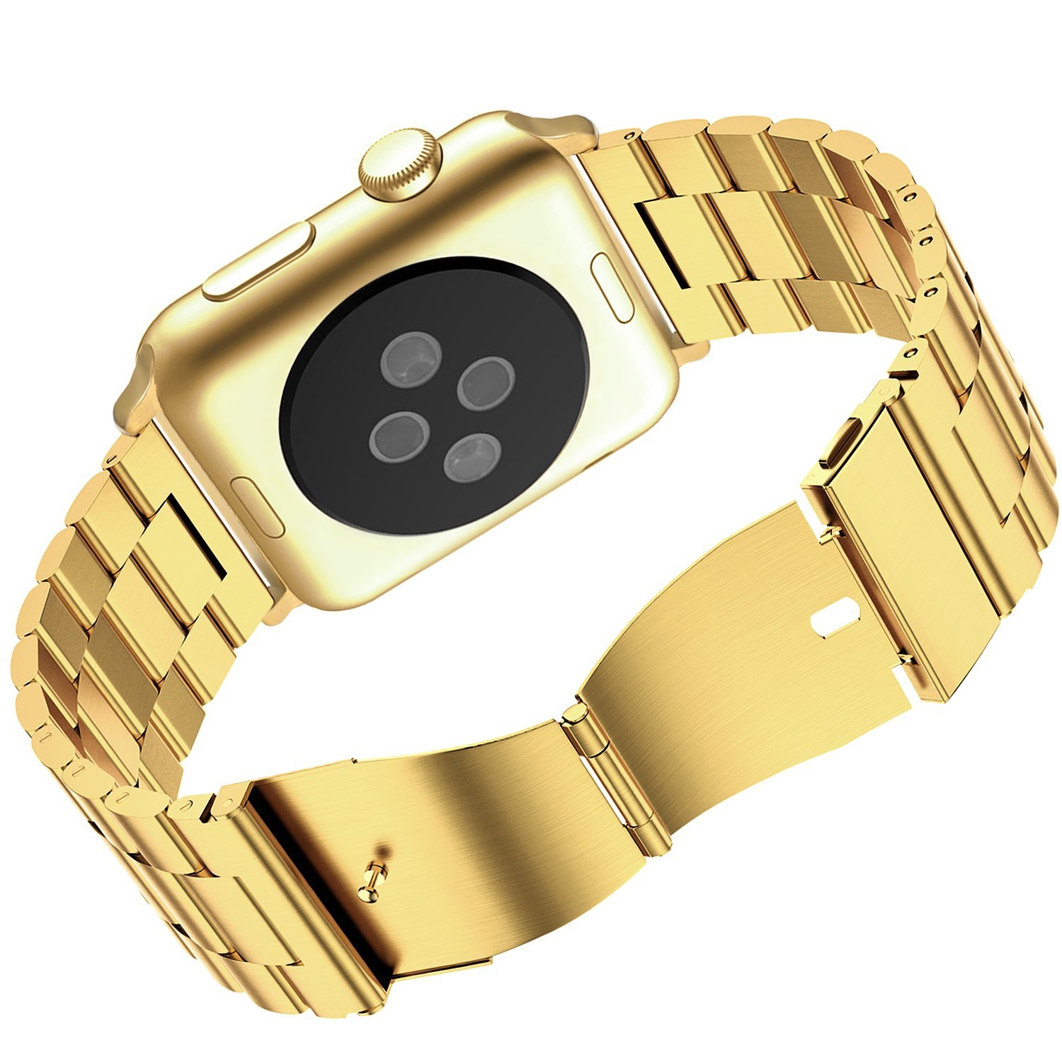 Dây đồng hồ Apple Watch, Dây Classic 3 mắt thép không gỉ cho Apple Watch