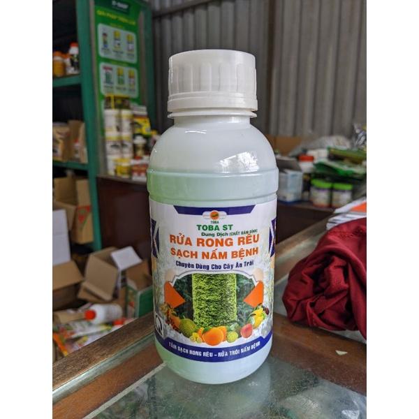 Toba ST. Dung dịch rửa rong rêu sạch nấm bệnh trên cáy trồng. Chai 500ml