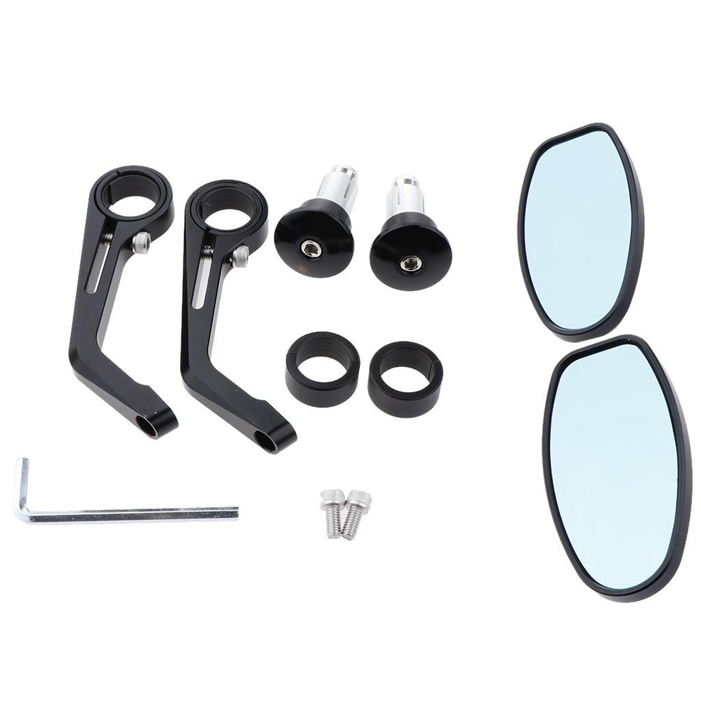 2 Pieces Motorcycle Side Mirror for Motorbike,Dirt Bike and Scooter
