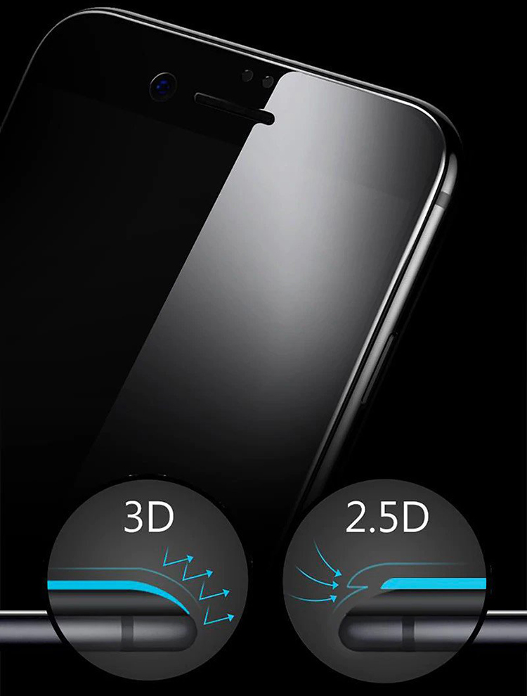 Kính Cường Lực 3D Chống Trầy - Chống Nhìn Trộm Baseus Anti Spy - Break Edge Cho iPhone 7/ 8 Baseus LV321