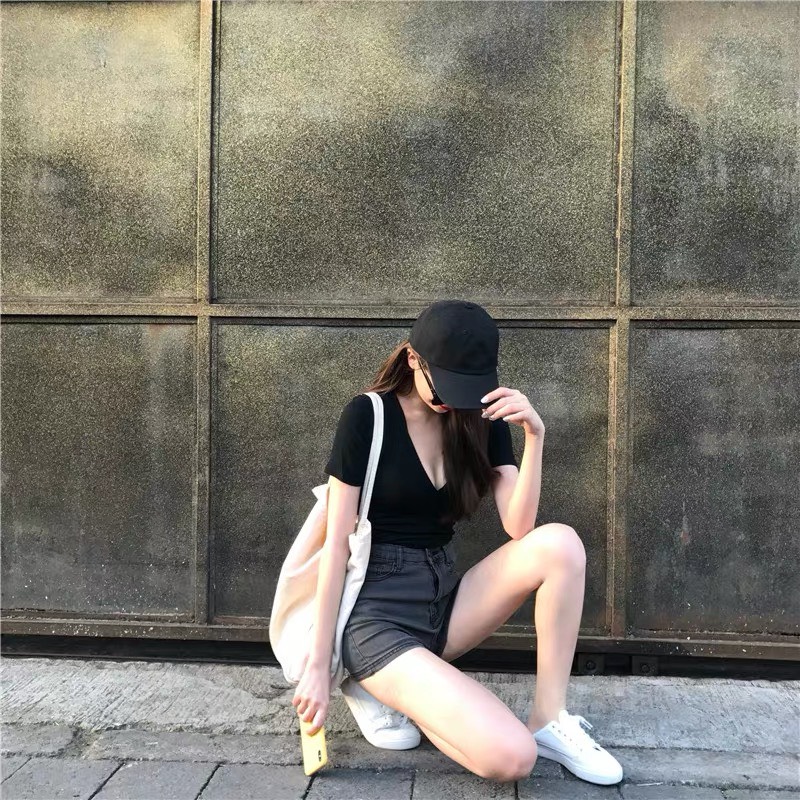 QUẦN SHORT JEAN NỮ BIG SIZE XÁM TRƠN CO DÃN MẠNH 2900