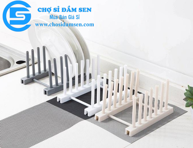Kệ Úp Đĩa, Nắp Vung Bằng Nhựa Cao Cấp Nhỏ Gọn Chắc Chắn  G367-KeUpDia