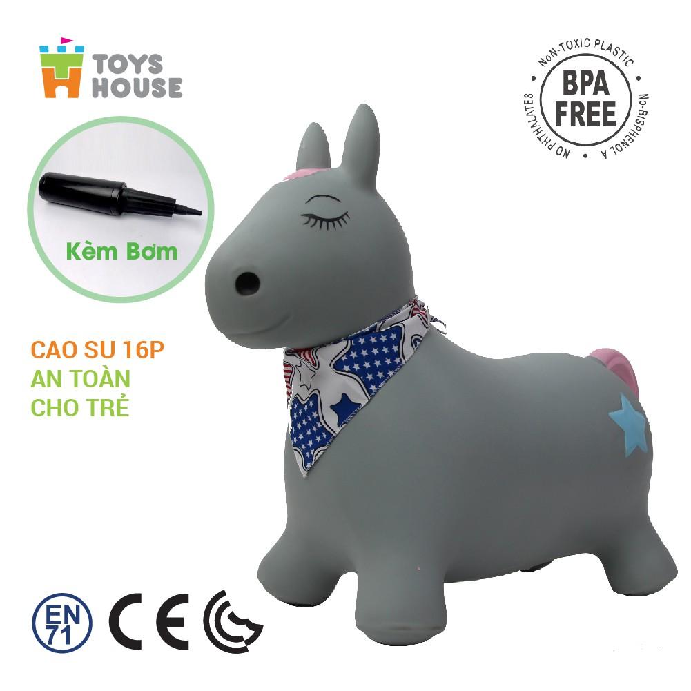 Thú nhún trẻ em cao cấp Toyshouse PA1012 - Tiêu chuẩn Xuất khẩu Mỹ (ASTM) và Châu Âu (EN71)- Đồ chơi vận động cho bé từ 8 tháng