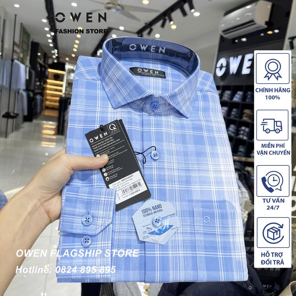 Áo Sơ mi Owen nam dài tay dáng Regular mềm mịn mát Mã AR221052DT