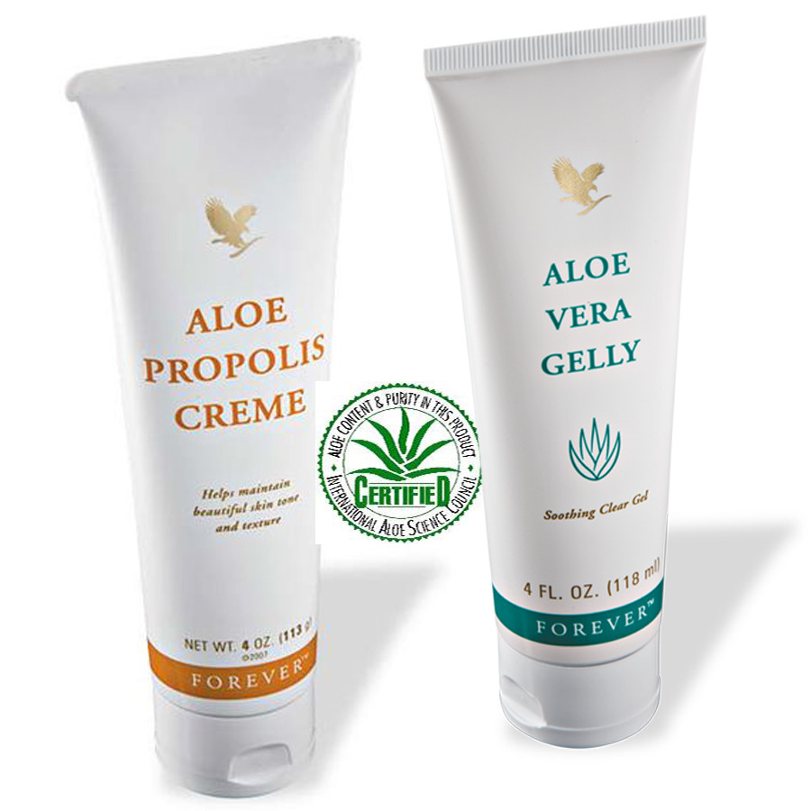 Bộ chăm sóc da thiết yếu  Aloe Propolis Creme (#051)  và Forever Aloe Vera Gelly (#061) -4Oz/tuýp