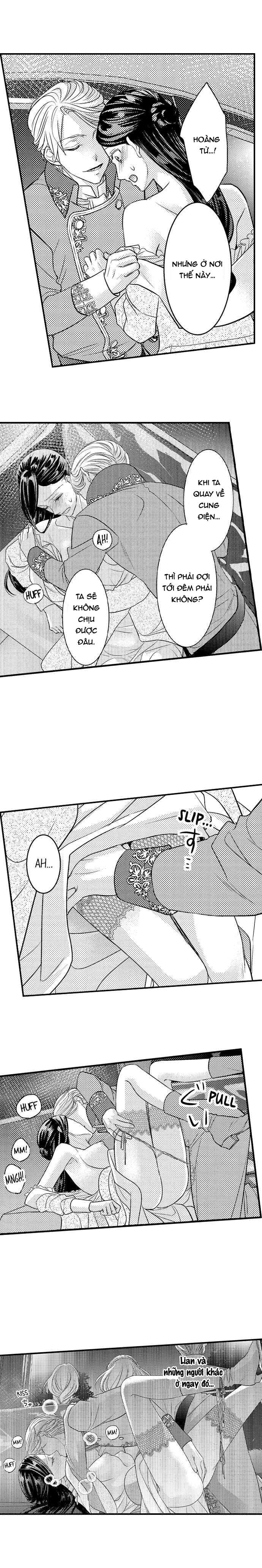 chuyển sinh vào thế giới khác ~ nếu muốn trở thành nữ hoàng hãy tìm cách để được hoàng đế sủng ái vào ban đêm chapter 27.1 7