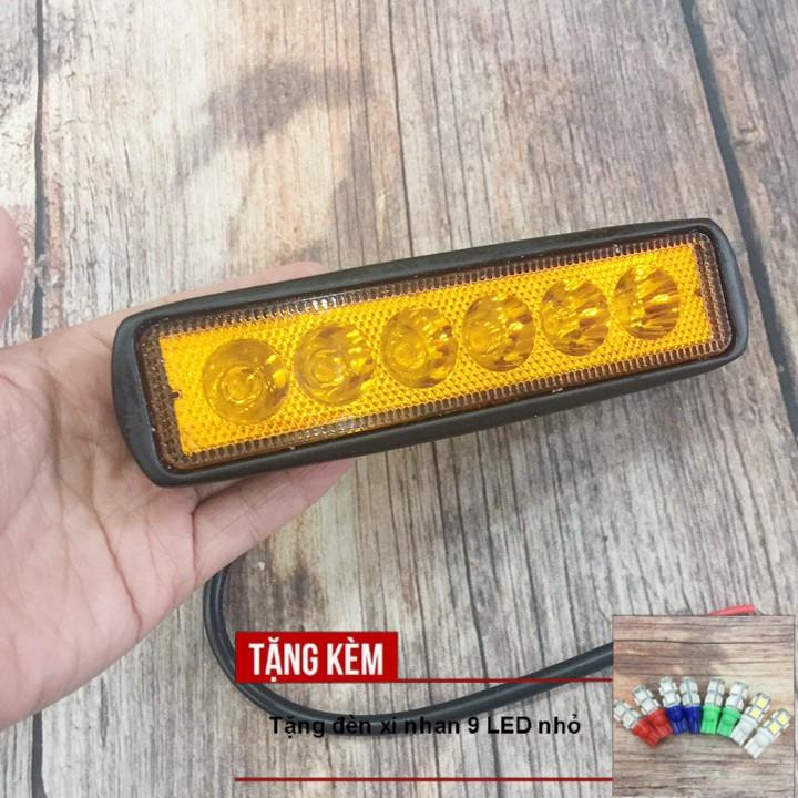 Đèn trợ sáng C6 - Dài trang trí ô tô, xe máy A213-TK02 - Tặng kèm đèn Led xin nhan 9 Led