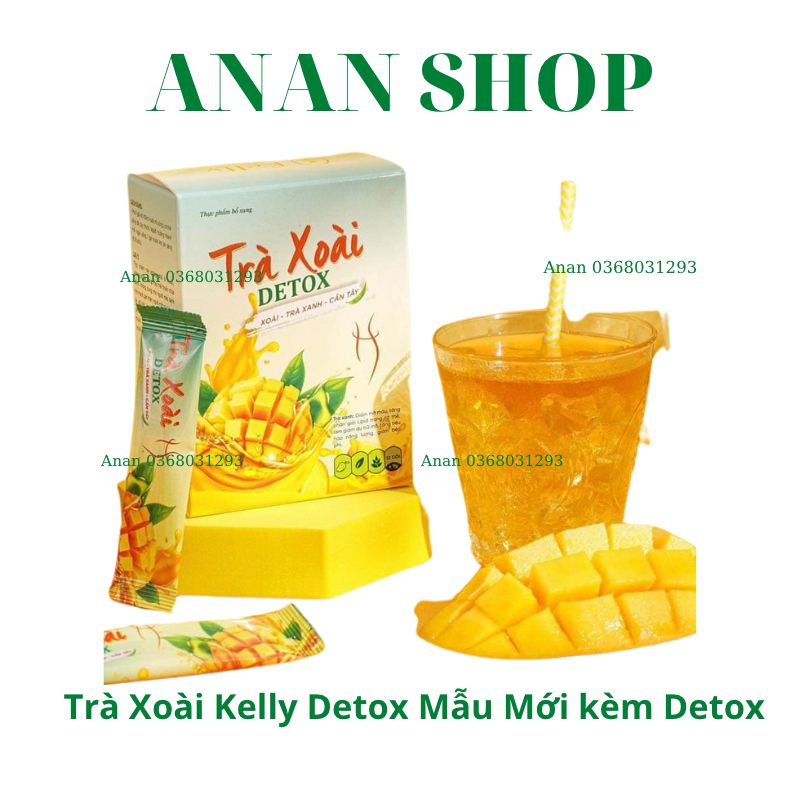 Trà Xoài Kelly Detox 12 Gói Hỗ Trợ Giảm Cân An Toàn , Hiệu Quả Và Thơm Ngon