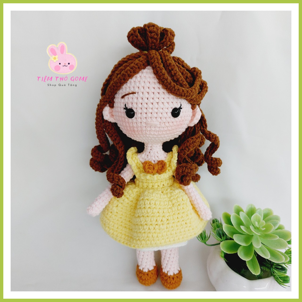 Búp bê len handmade - Búp bê Công chúa Belle