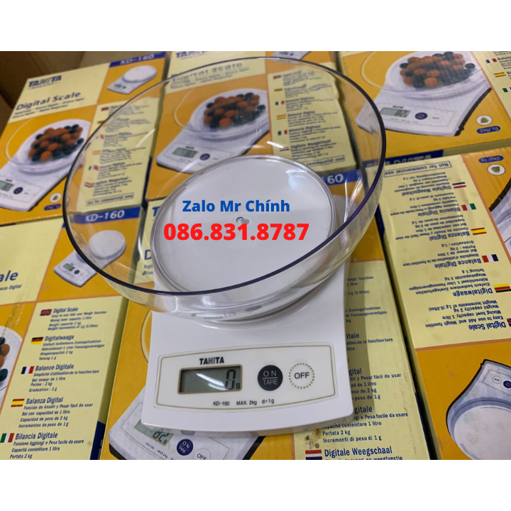 Cân Điện Tử Nhà Bếp 2kg/1g TANITA KD160 Japan
