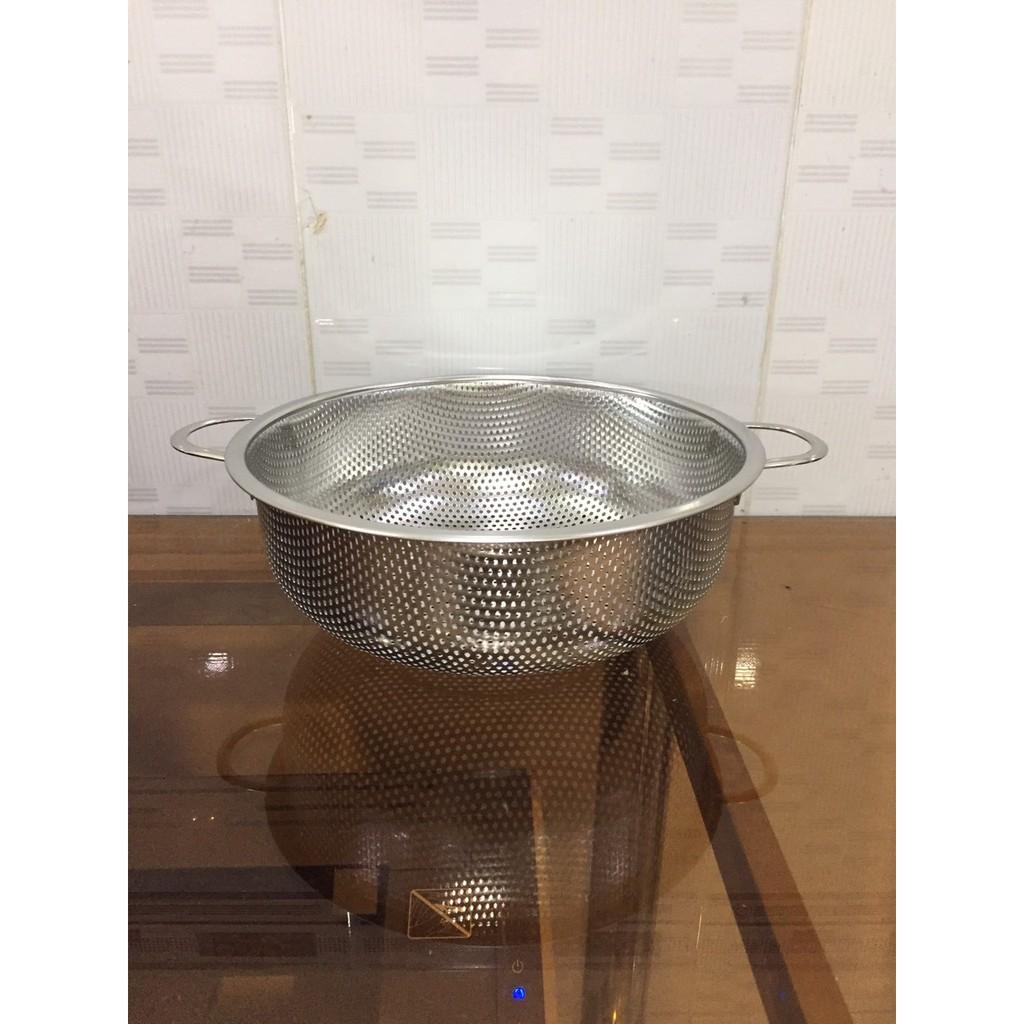 Rổ inox bền đẹp có đế. Rổ đựng hoa quả, đựng rau an toàn, bền, đẹp,Rổ Inox 304 cao cấp xuất Nhật 