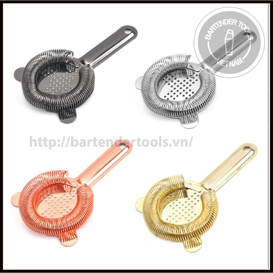 Dụng cụ chặn đá inox dáng tai mèo - Cocktail Strainer