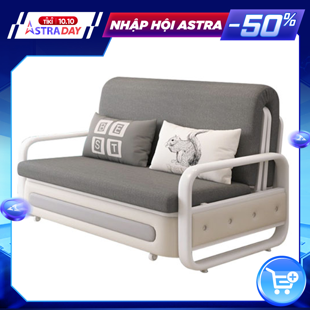 Giường Sofa Đa Năng Thông Minh ROYALDECORHN - Giường Sofa Kéo Thành Ghế Tiện Lợi Khung Sắt, Đệm Bọt Biển - Nội Thất Phòng Ngủ