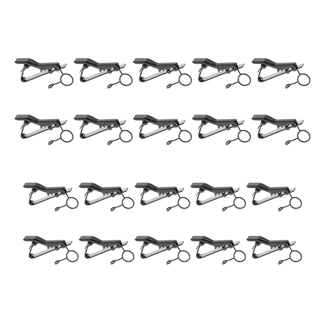 Pack of 10 Microphone Lapel Tie  Mic Metal Clip Holder 8.5mm