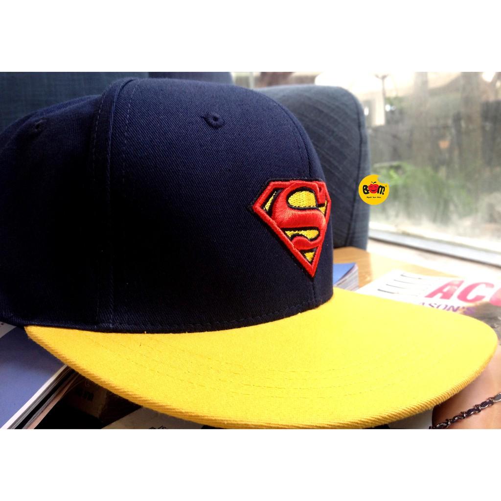 Mũ lưỡi trai thời trang thêu họa tiết Superman cho bé - BOM