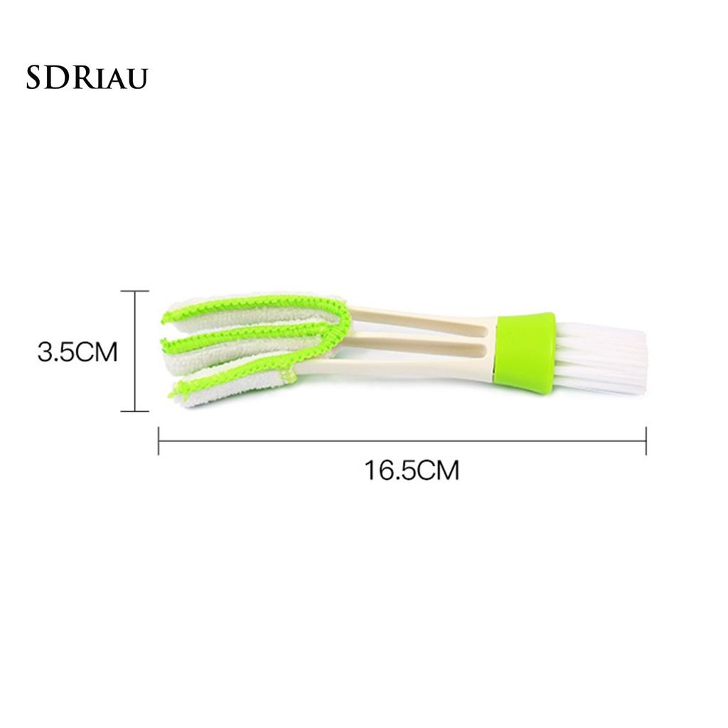Bàn Chải Lông Mềm Hai Đầu Vệ Sinh Lỗ Thông Gió Xe Hơi