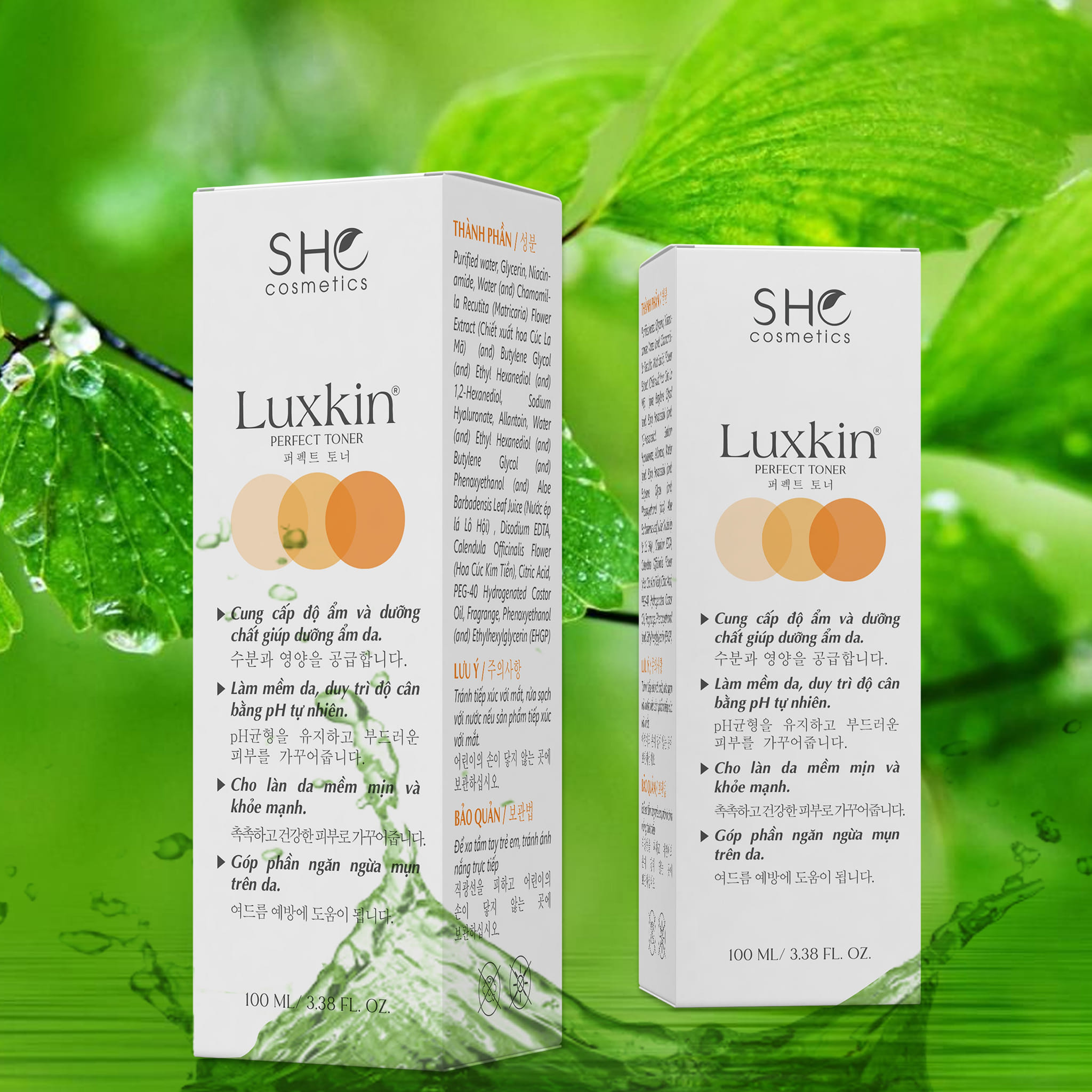 [CHINH_HANG] Nước Hoa Hồng Toner LUXKIN 100ml - Cung cấp độ ẩm.