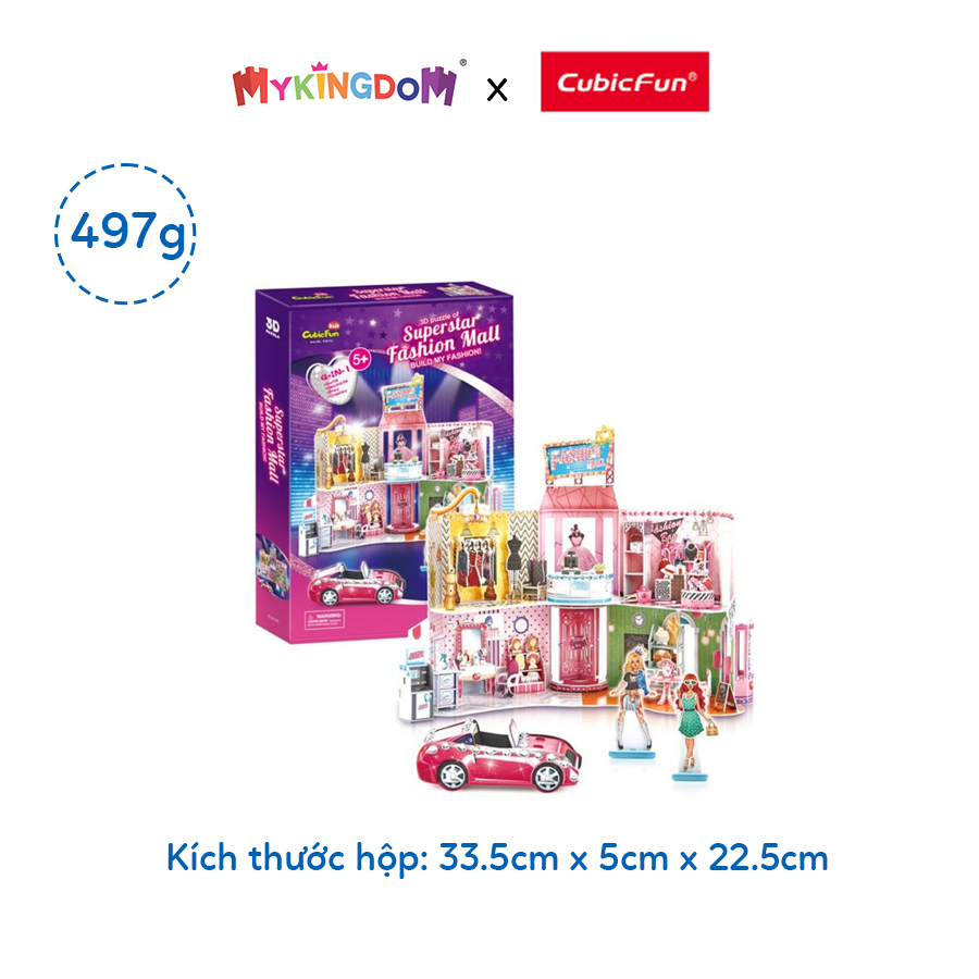 Đồ Chơi CUBIC FUN Trẻ Em Xếp Hình 3D: Trung Tâm Mua Sắm Thời Trang E1617H