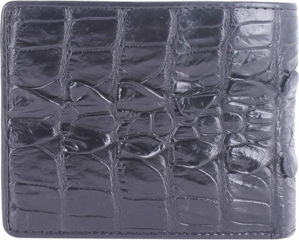 Bộ Ví &amp; Thắt Lưng Nam Da Cá Sấu Gai Đuôi Huy Hoàng HT2207-HT4210 (23 x 11,5 cm) - Đen