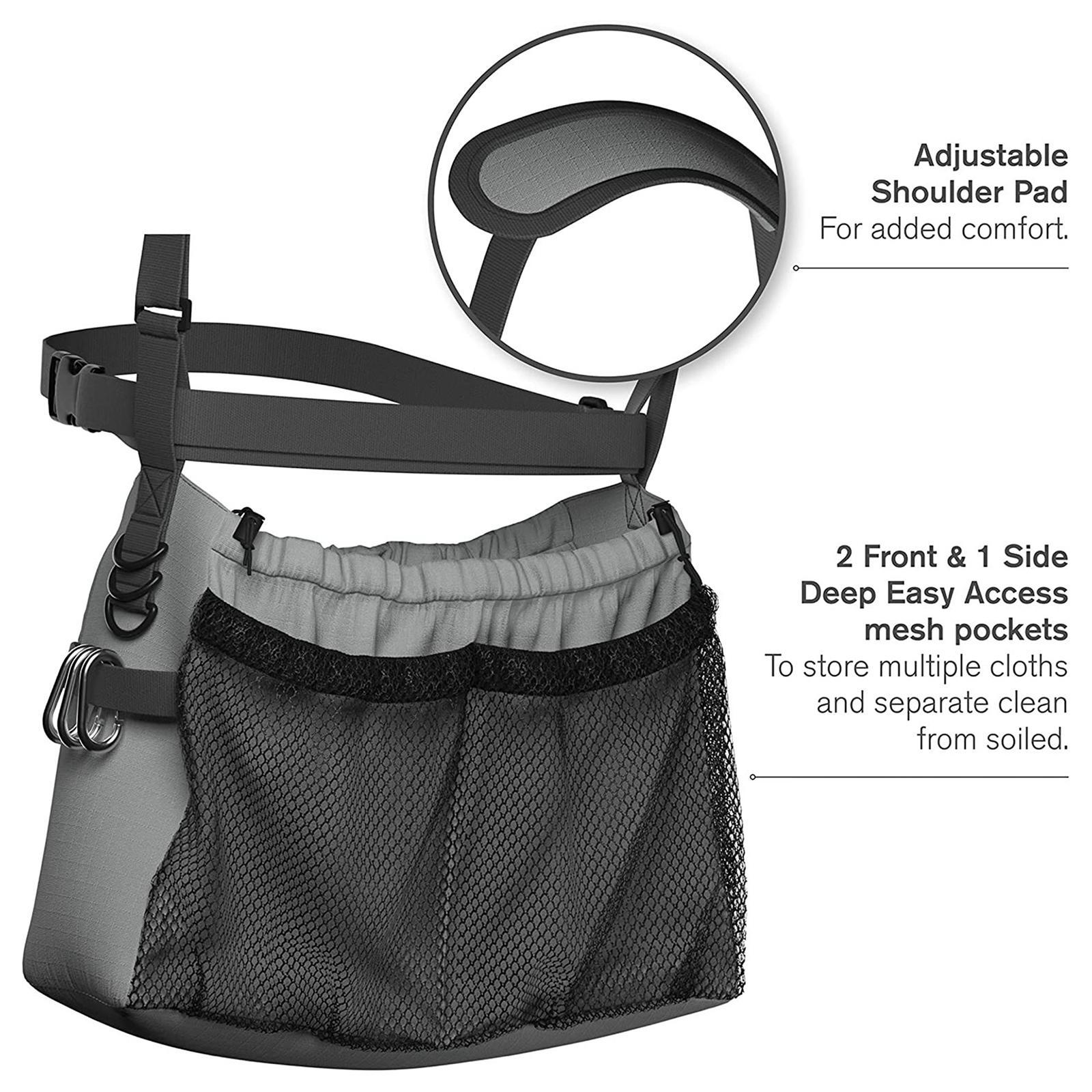 Cleaning Supplies Bag with Shoulder Waist Strap Organiser for Cleaners