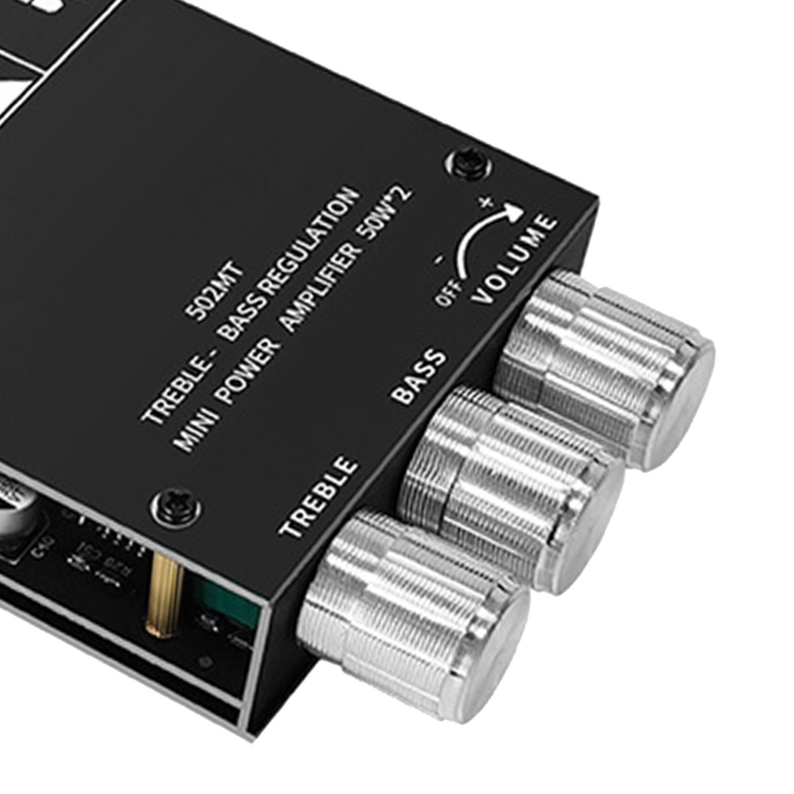 Power Amplifier Board, 50Wx2 2.0 Channel Digital Power Audio Amplifier Board Amp Board for Store Home Theater