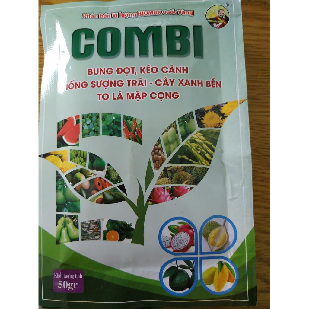 Combo 2 gói phân bón COMBI bổ sung trung vi lượng thiết yếu cho cây - gói 50 gram