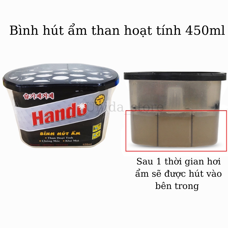 Hộp Hút Ẩm Khử Mùi Nấm Mốc Than Hoạt Tính 450Ml