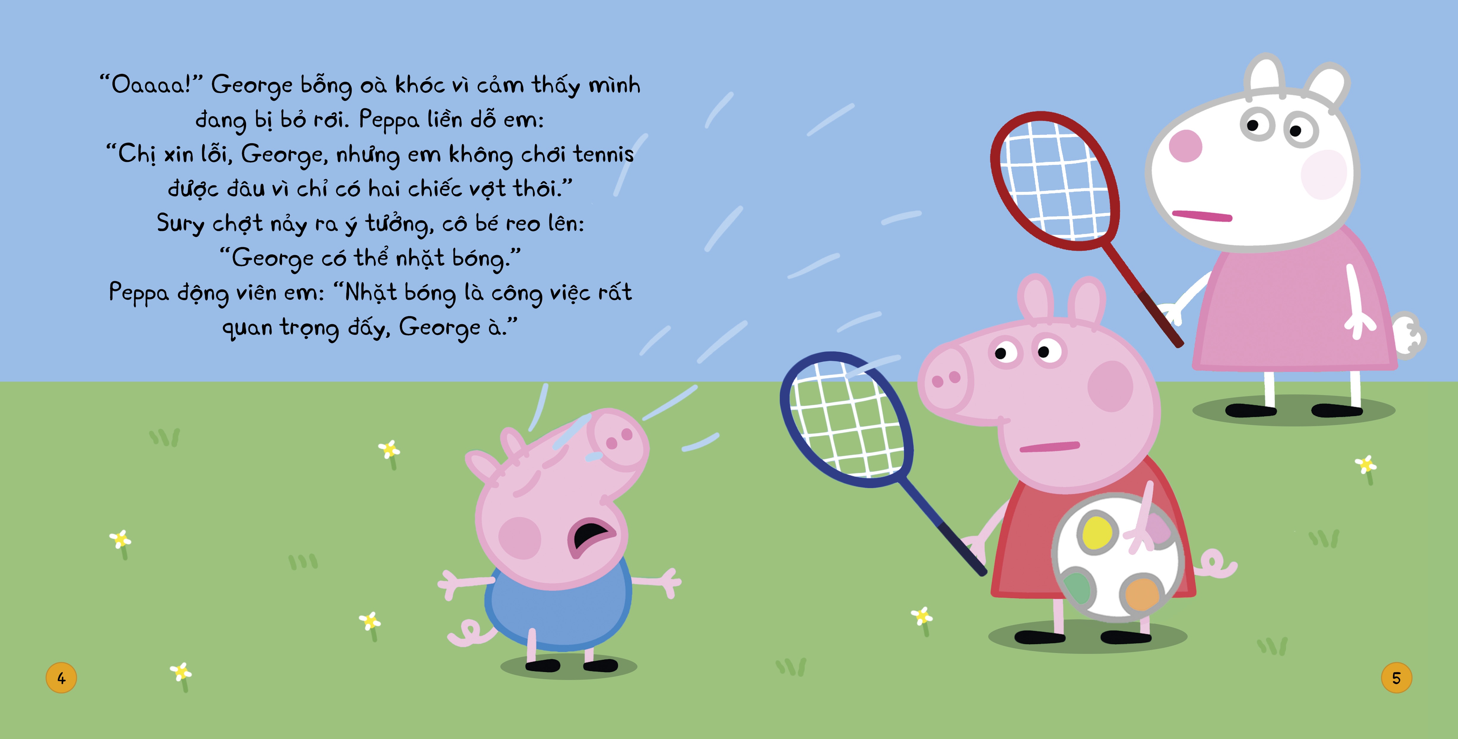 Peppa Chơi Bóng Đá  - Thế Giới Diệu Kì Của Peppa Pig - Tặng Kèm Sticker