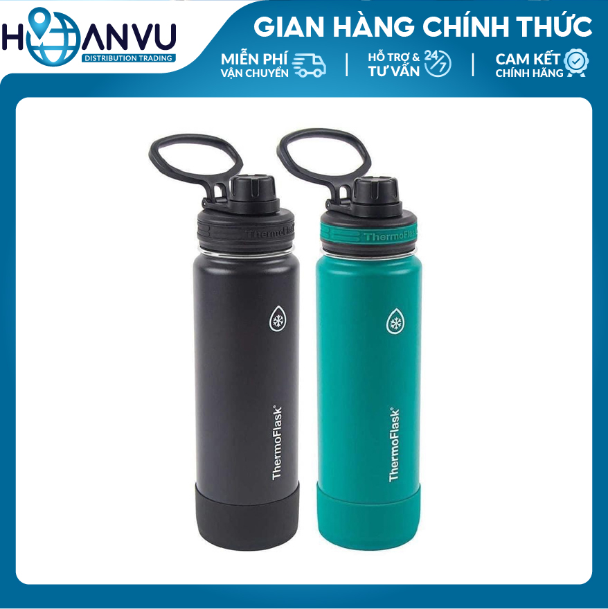 Bình Giữ Nhiệt Thép không Gỉ ThermoFlask Leakproof Spout Lid, 4 màu (710ml)