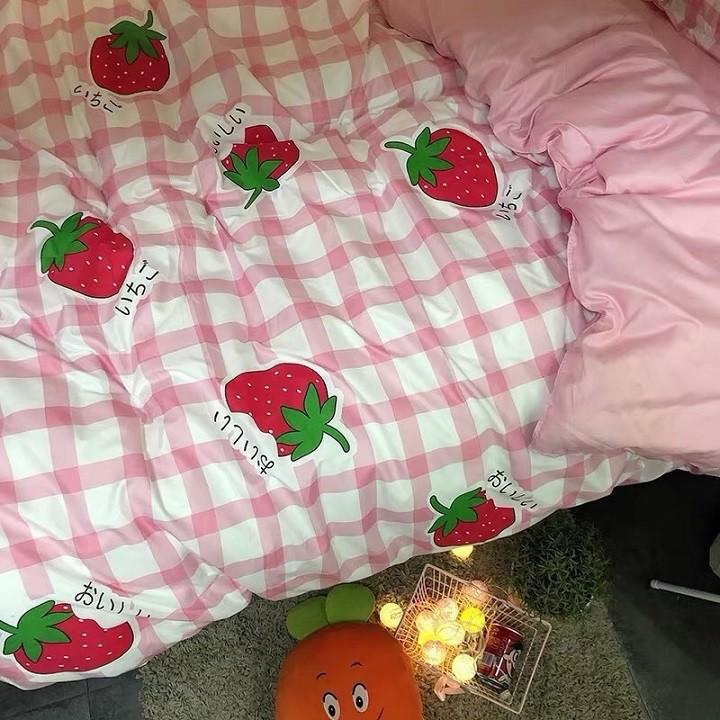 Bộ chăn ga 4 món cotton Tici cao cấp đủ size đủ màu TC04