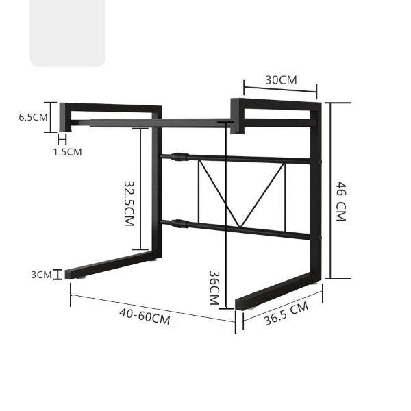 Kệ Để Lò Vi Sóng Nhà Bếp Đa Năng, Co Rút Có Thể Điều Chỉnh Kích Thước KVSKCR