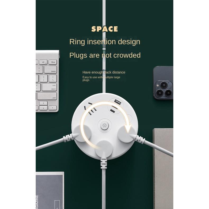 Ổ Cắm Điện Nhiều Lỗ Có Dây usb Đa Năng