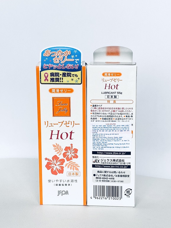 Gel Bôi Trơn Gốc Nước - Tạo Ấm - Của Nhật - Jex Luve Jelly Hot - Chính Hãng