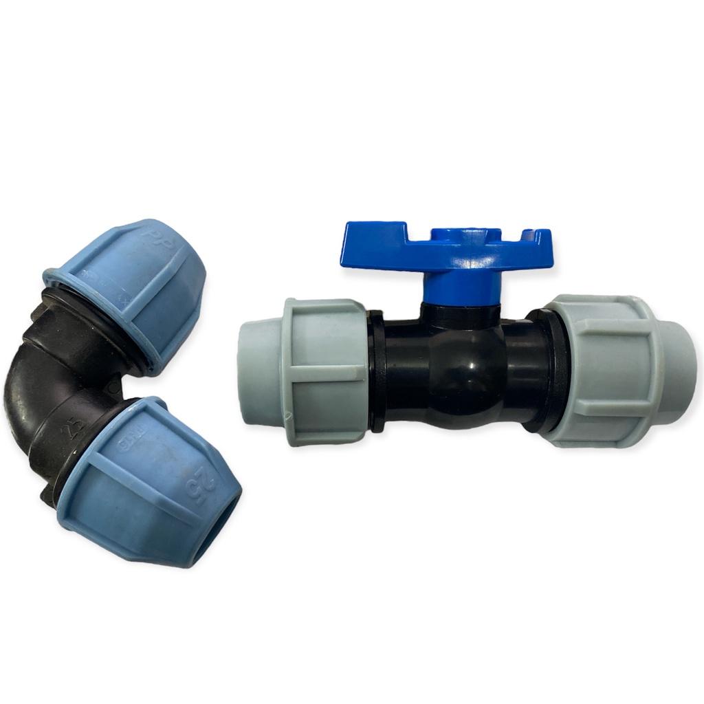 Phụ kiện măng sông ống HDPE 25mm, Không Cần Hàn