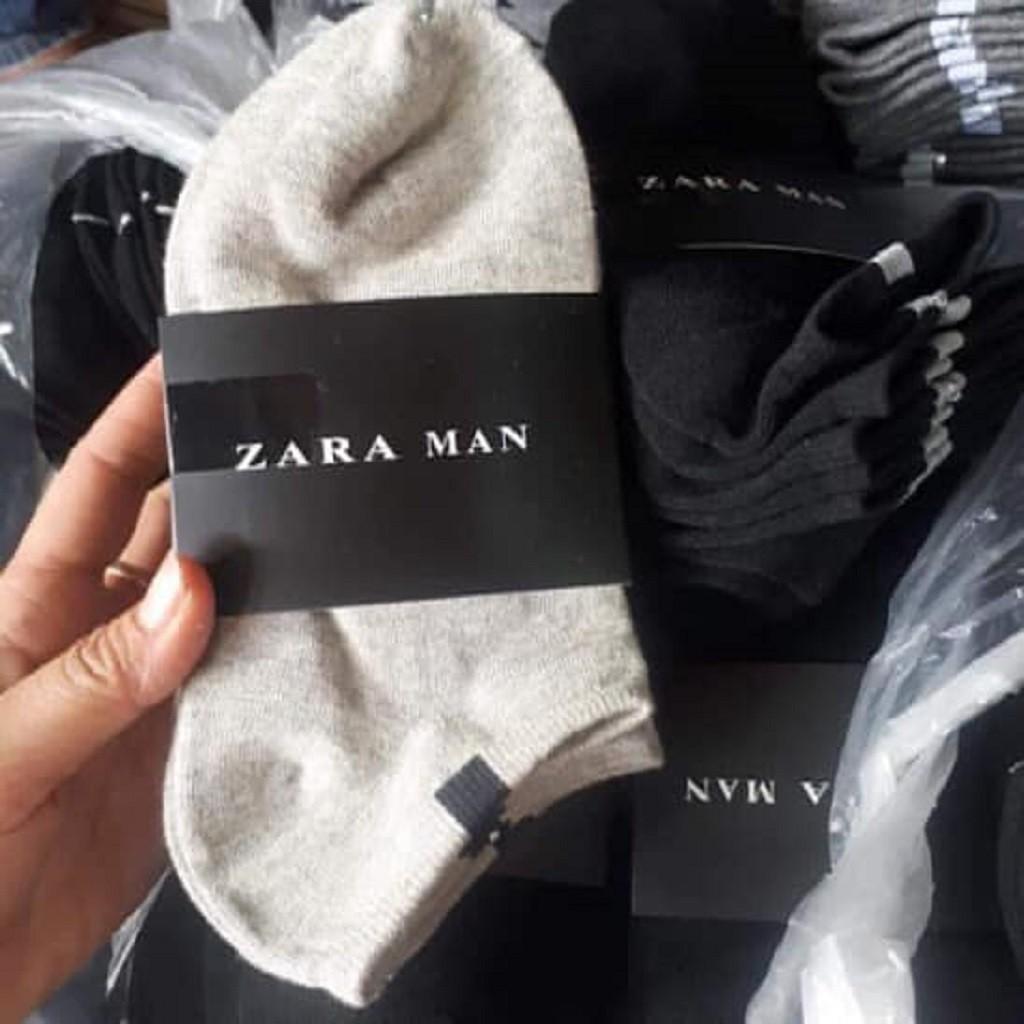 Tất Nam Nữ RAZA Trơn Cổ Ngắn Vớ Nam Thời Trang Cao Cấp Chất Cotton 100% Co Giãn Thấm Hút GC305